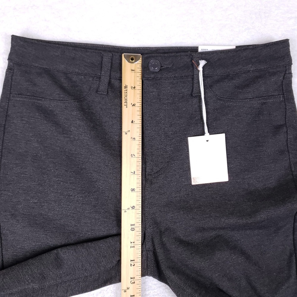 LC Lauren Conrad High Rise Ponte Super Skinny L Gray - Picture 5 of 12
